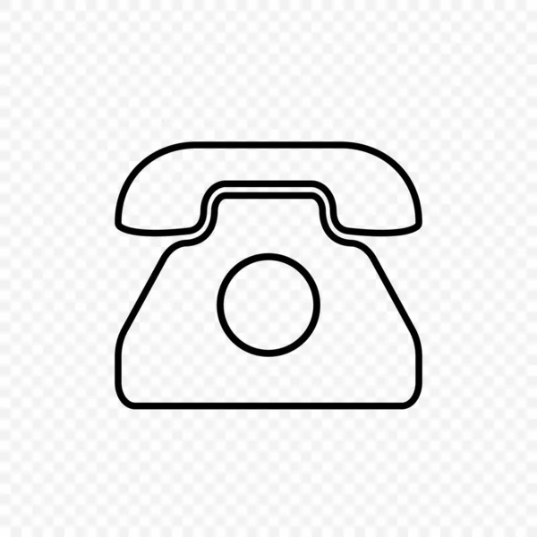 Stara Ikona Wektora Telefonu Klasyczny Symbol Retro — Wektor stockowy