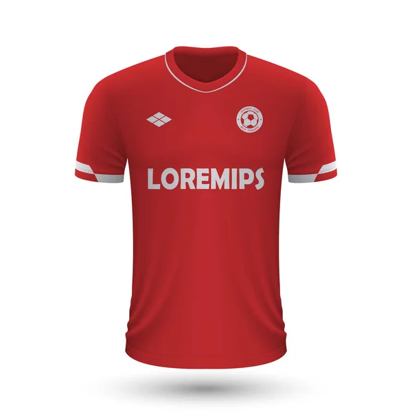 Realistic Soccer Shirt Antwerp 2022 Jersey Template Football Kit Vector — Stock Vector