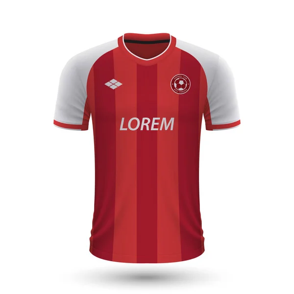 Realistic Soccer Shirt Braga 2022 Jersey Template Football Kit Vector — Stock Vector