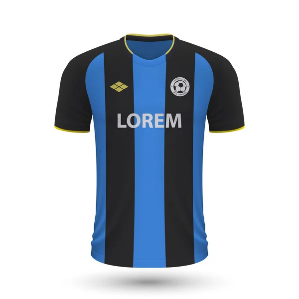 Camisa Fútbol Realista Brugge 2022 Plantilla Jersey Para Kit Fútbol — Archivo Imágenes Vectoriales