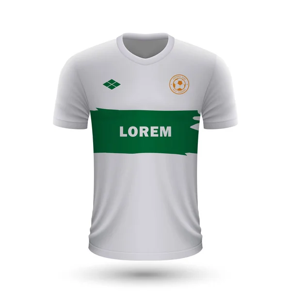 Realistisk Fodbold Skjorte Elche 2022 Jersey Skabelon Til Fodbold Kit – Stock-vektor