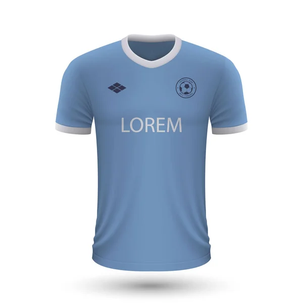 Realistisch Voetbalshirt Lazio 2022 Jersey Sjabloon Voor Voetbalkit Vectorillustratie — Stockvector