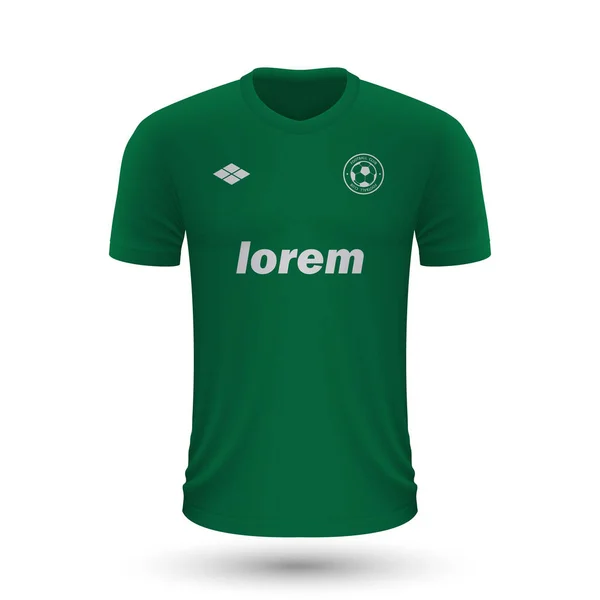 Ρεαλιστικό Πουκάμισο Ποδοσφαίρου Ludogorets 2022 Jersey Πρότυπο Για Κιτ Ποδοσφαίρου — Διανυσματικό Αρχείο