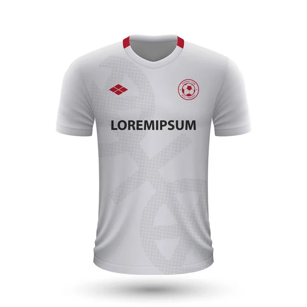 Camisa Fútbol Realista Mainz 2022 Plantilla Jersey Para Kit Fútbol — Archivo Imágenes Vectoriales