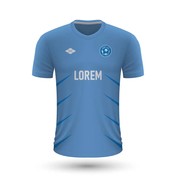 Realistická Fotbalová Košile Malmö 2022 Šablona Dresu Pro Fotbalovou Soupravu — Stockový vektor
