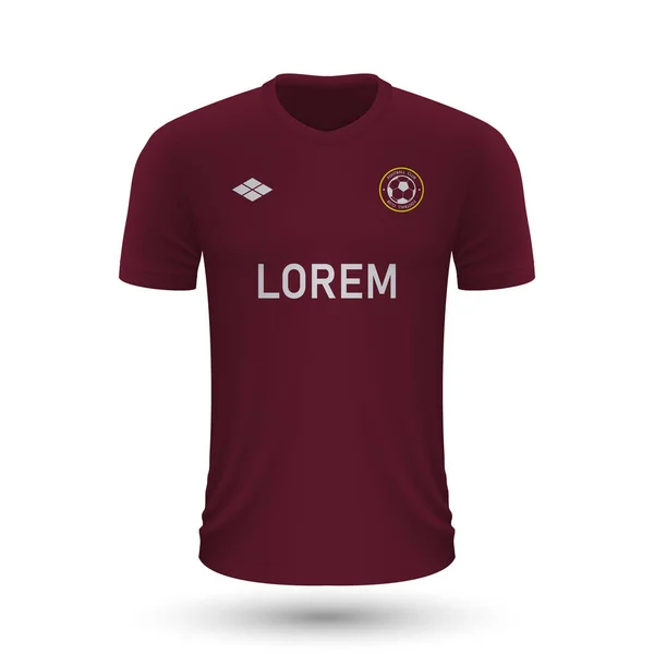 Camisa de fútbol realista Torino 2022, plantilla de jersey para fútbol — Archivo Imágenes Vectoriales