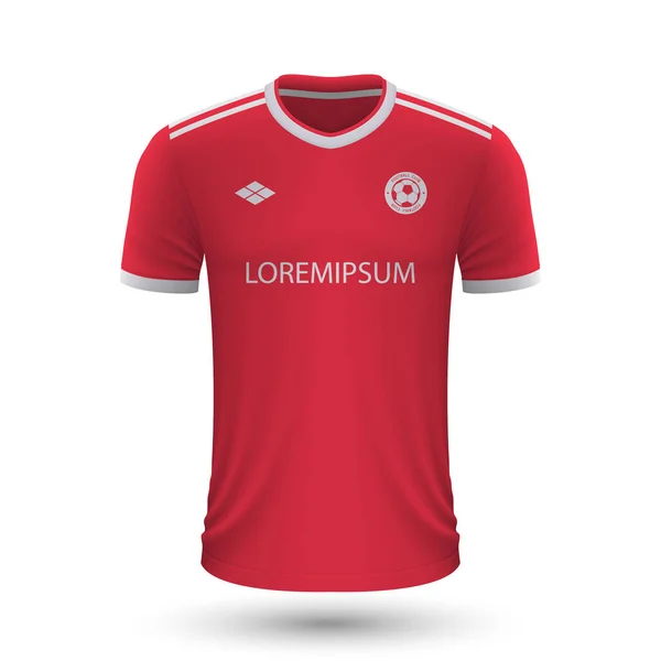 Camisa de fútbol realista Union Berlin 2022, plantilla de jersey para fo — Archivo Imágenes Vectoriales