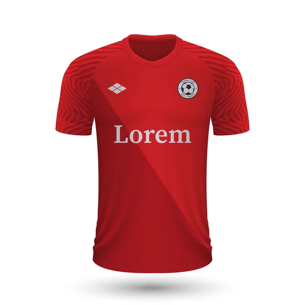 Chemise de football réaliste Utrecht 2022, modèle de maillot pour footbal — Image vectorielle