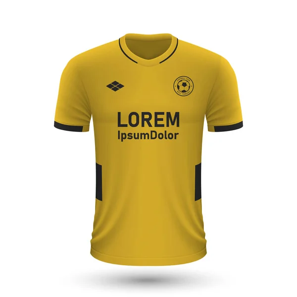 Ρεαλιστικό πουκάμισο ποδοσφαίρου Wolverhampton 2022, jersey πρότυπο για f — Διανυσματικό Αρχείο