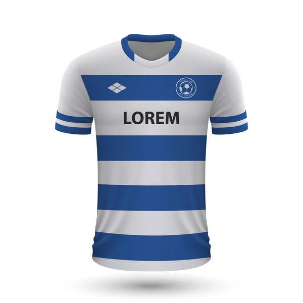 Camisa de fútbol realista 2022, plantilla de jersey para kit de fútbol — Archivo Imágenes Vectoriales