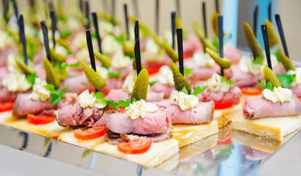 Catering-Buffet-Snacks — Stockfoto