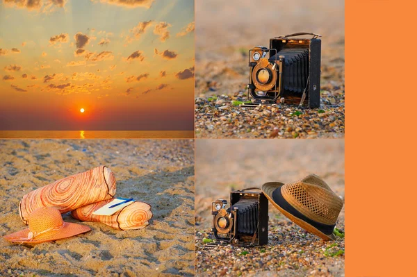 Vintage travel set — Stock Photo, Image