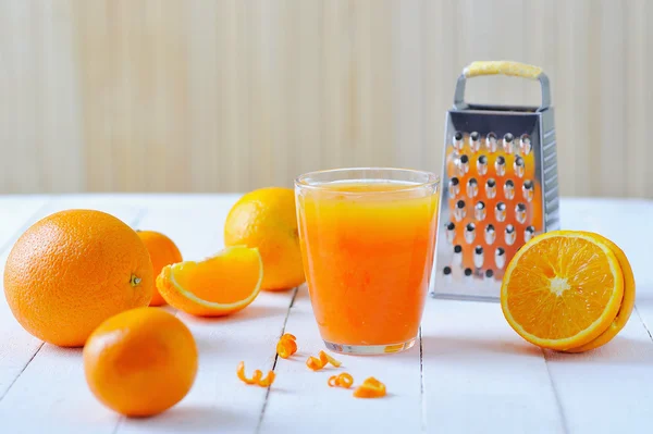 Oranje versgeperst sap — Stockfoto