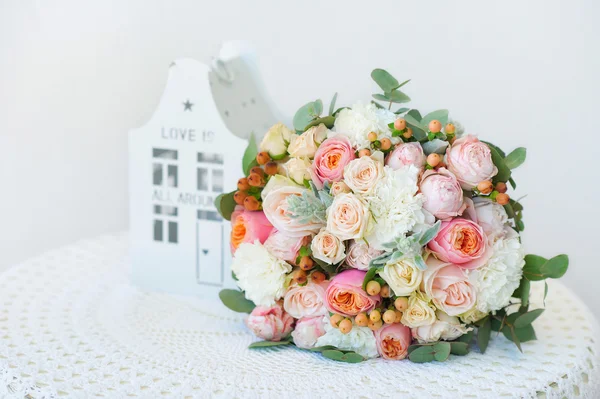 Bouquet de casamento closeup — Fotografia de Stock