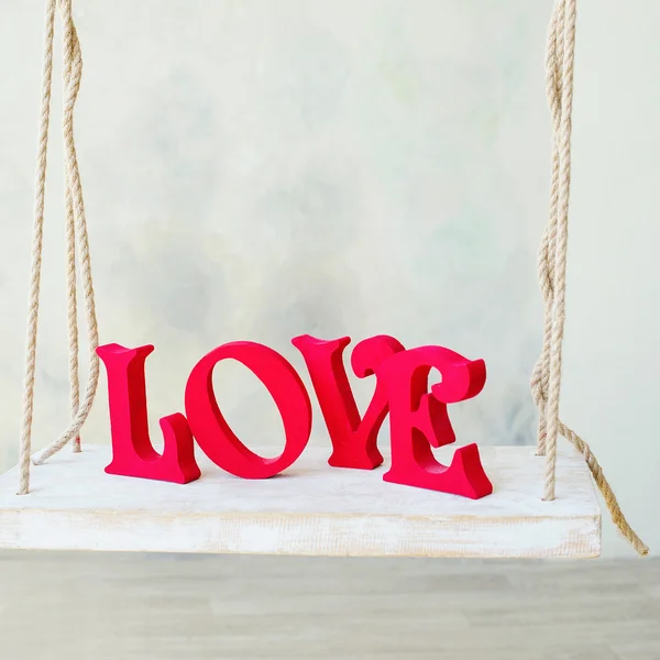 Wooden love letters — Stock Photo, Image