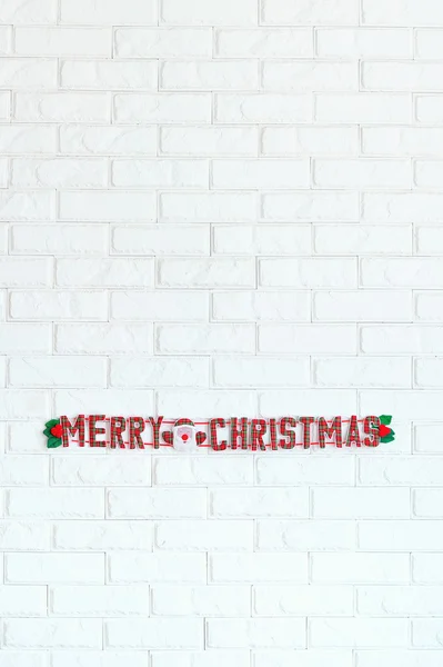 Merry Christmas teken voor interieur decoratie — Stockfoto