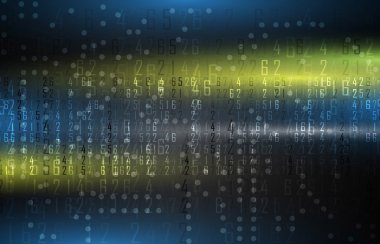 Bilimsel geleceğin teknolojisi. İş sunumu için. El ilanı, 