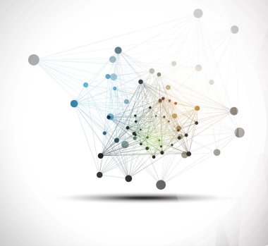 Soyut teknik arka plan. Fütüristik teknoloji arabirimi. Vecto