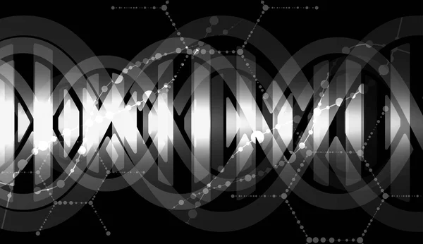 Αφηρημένη DNA συλλογή εικονίδιο και στοιχείο. Φουτουριστικό τεχνολογία — Διανυσματικό Αρχείο
