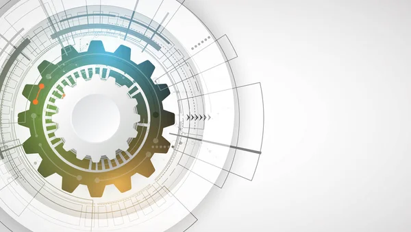 Tecnologia Científica Futura. Para apresentação de negócios. Folheto , — Vetor de Stock