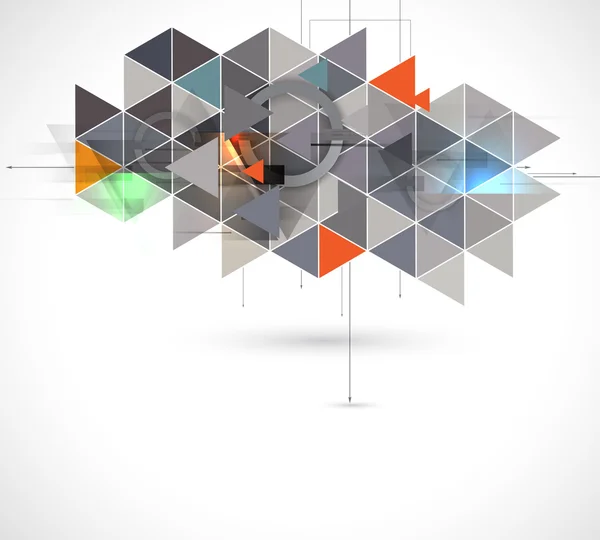 Fond géométrique abstrait coloré pour la conception — Image vectorielle