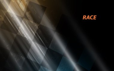 Kare arka plan yarış, vektör çizim soyutlama olarak grandprix yarışı