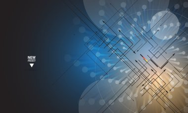 Dijital matris kavramı ağ teknolojisi arka plan