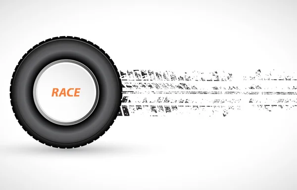 Racing kvadrat bakgrund, vektor illustration abstraktion iin racerbana bil — Stock vektor