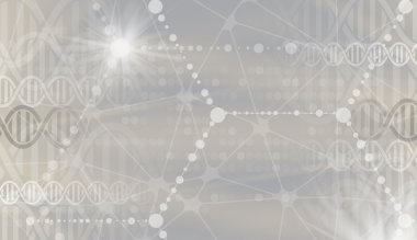 DNA ve tıbbi ve teknoloji arka plan. fütüristik molekül yapısı sunum