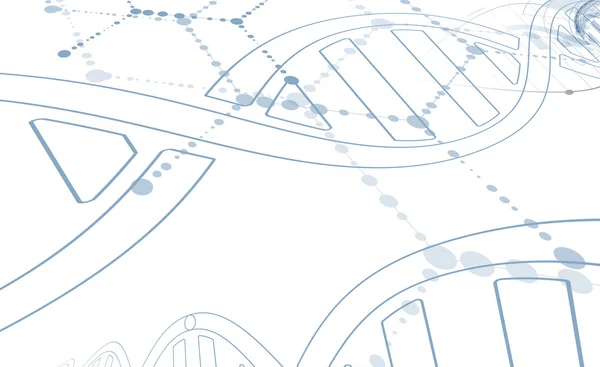 Abstrakt DNA ikonen och element samling. Futuristiska teknik — Stock vektor