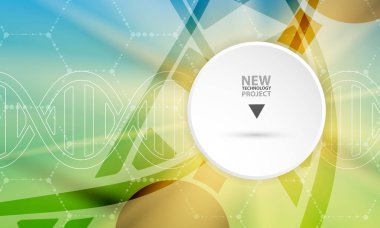 DNA ve tıbbi ve teknoloji arka plan. fütüristik molekül yapısı sunum. için iş çözümü