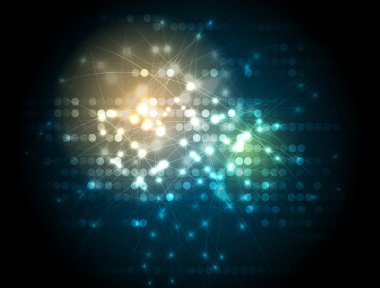 Teknoloji arka plan koleksiyonu iş çözümü için.