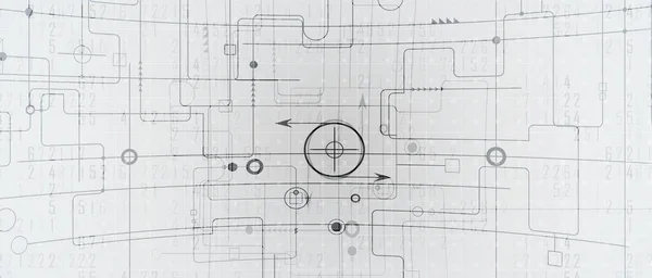 Antecedentes Innovación Tecnológica Idea Solución Empresarial Global — Vector de stock