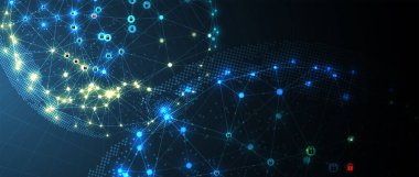 İş geçmişi için internet dijital siber güvenlik teknolojisi kavramı. Yaban domuzunu kilitle.