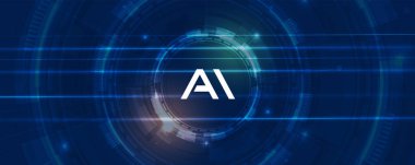 Soyut Yapay Zeka. Bulut hesaplama. Makine öğrenimi. Teknoloji web geçmişi. Sanal konsept geleceksel arkaplan