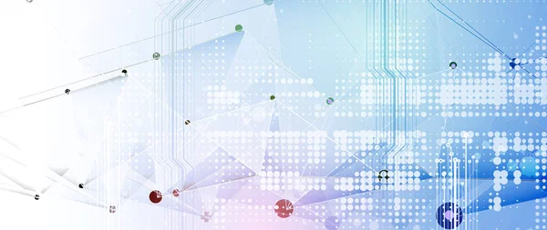 Contesto Dell Innovazione Tecnologica Idea Soluzione Aziendale Globale — Vettoriale Stock