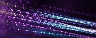 Soyut teknoloji geçmişi. Geometrik şekillerle geleceksel teknoloji arayüzü