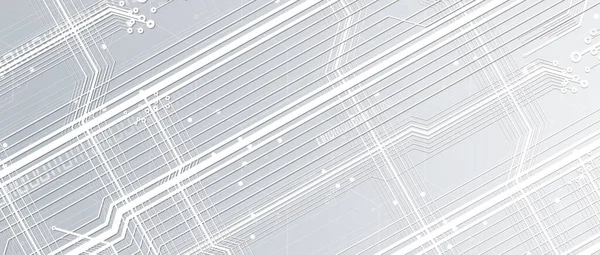 Abstrait Futuriste Circuit Informatique Internet Technologie Conseil Entreprise Sombre Fond — Image vectorielle