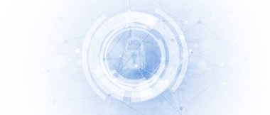 İş geçmişi için internet dijital siber güvenlik teknolojisi kavramı. Yaban domuzunu kilitle.