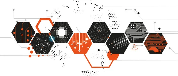 Αφηρημένο Φόντο Εξάγωνο Πολιονικός Σχεδιασμός Τεχνολογίας Ψηφιακός Φουτουριστικός Μινιμαλισμός Διάνυσμα — Διανυσματικό Αρχείο