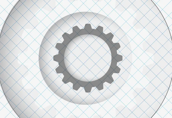 Machine technology gears. retro gearwheel mechanism bacground — Stock Vector