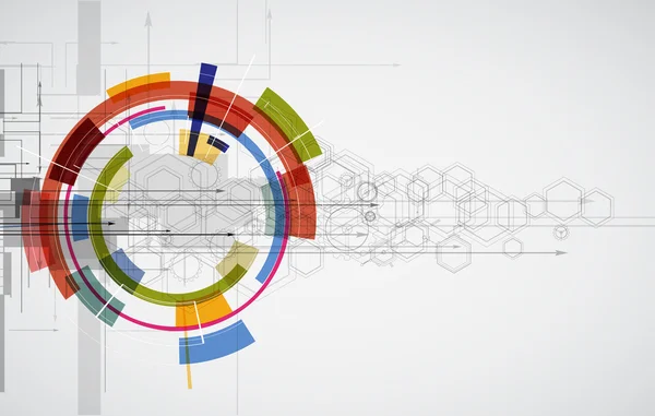 Resumo tecnologia de fundo Negócios & desenvolvimento — Vetor de Stock