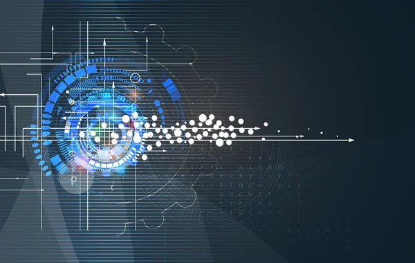 Engrenages de technologie de machine. mécanisme rétro roue dentée bacground — Image vectorielle