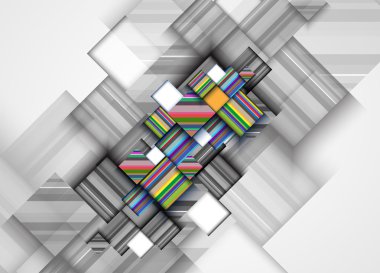 soyut yapı devre bilgisayar küp teknoloji iş bac