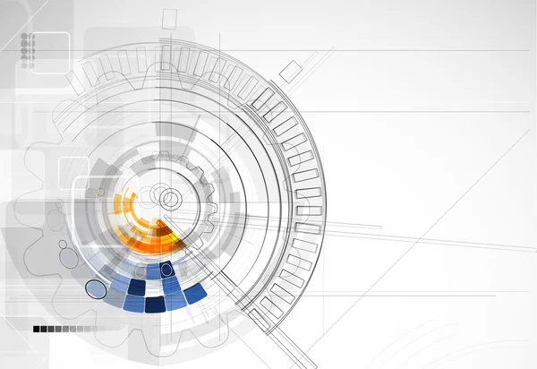 Struttura astratta circuito computer cubo tecnologia business bac — Vettoriale Stock