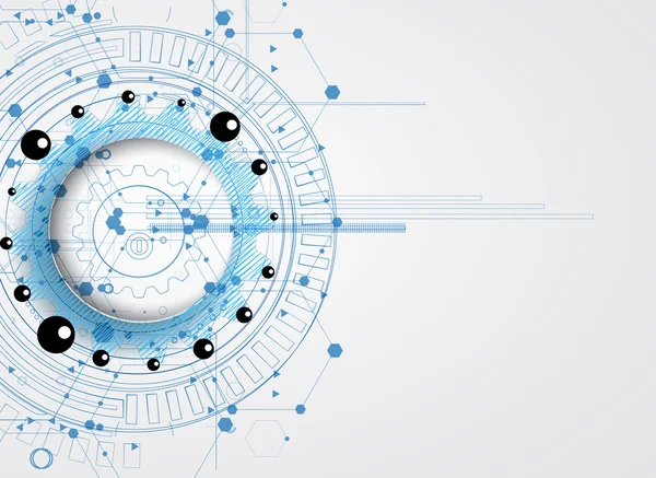 Resumo tecnologia de fundo Negócios & direção de desenvolvimento — Vetor de Stock