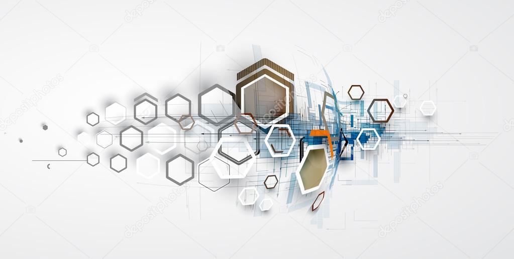 abstract technology background Business & development direction