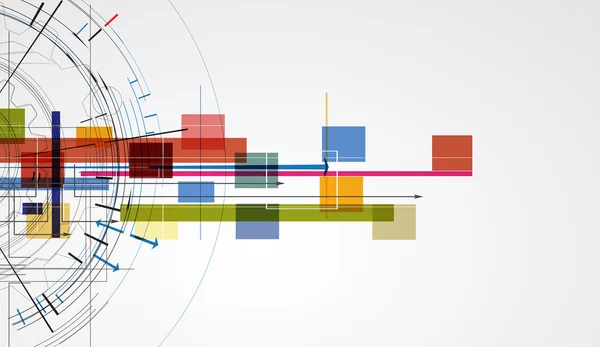 Tecnología abstracta fondo Negocios & dirección de desarrollo — Archivo Imágenes Vectoriales