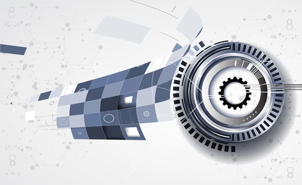 Engrenages de technologie de machine. mécanisme rétro roue dentée bacground — Image vectorielle