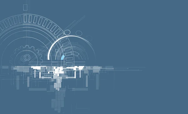 Tecnología abstracta fondo Negocios & dirección de desarrollo — Archivo Imágenes Vectoriales